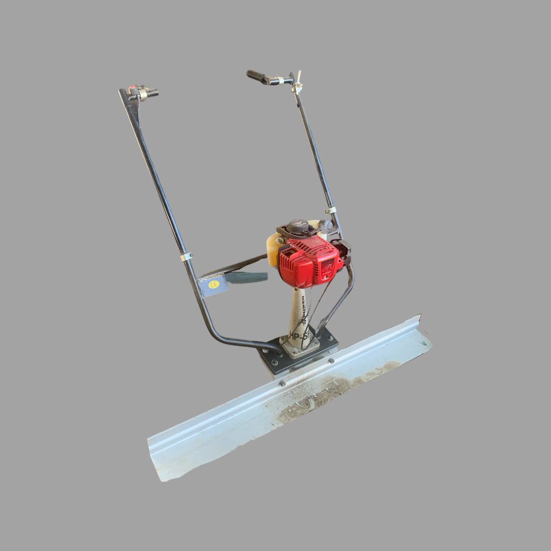 Concrete vibrating screed